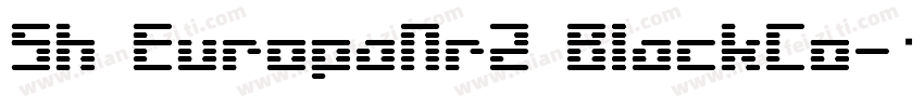 Sh EuropaNr2 BlackCo字体转换